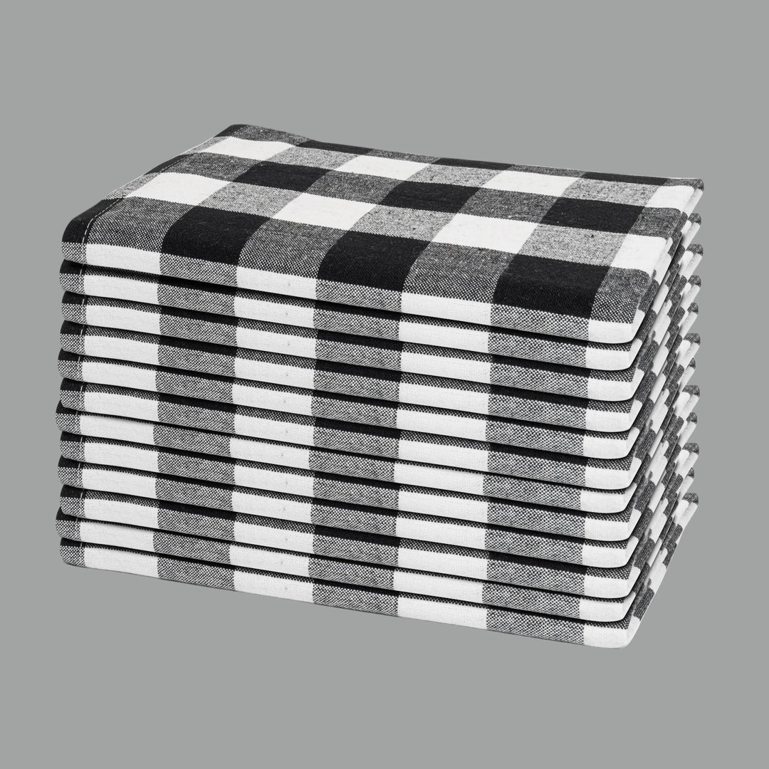 Plaid Dinner Napkins—100% Cotton (12 Pack)