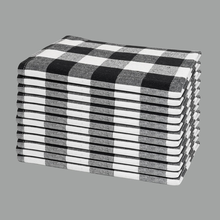 Plaid Dinner Napkins—100% Cotton (12 Pack)