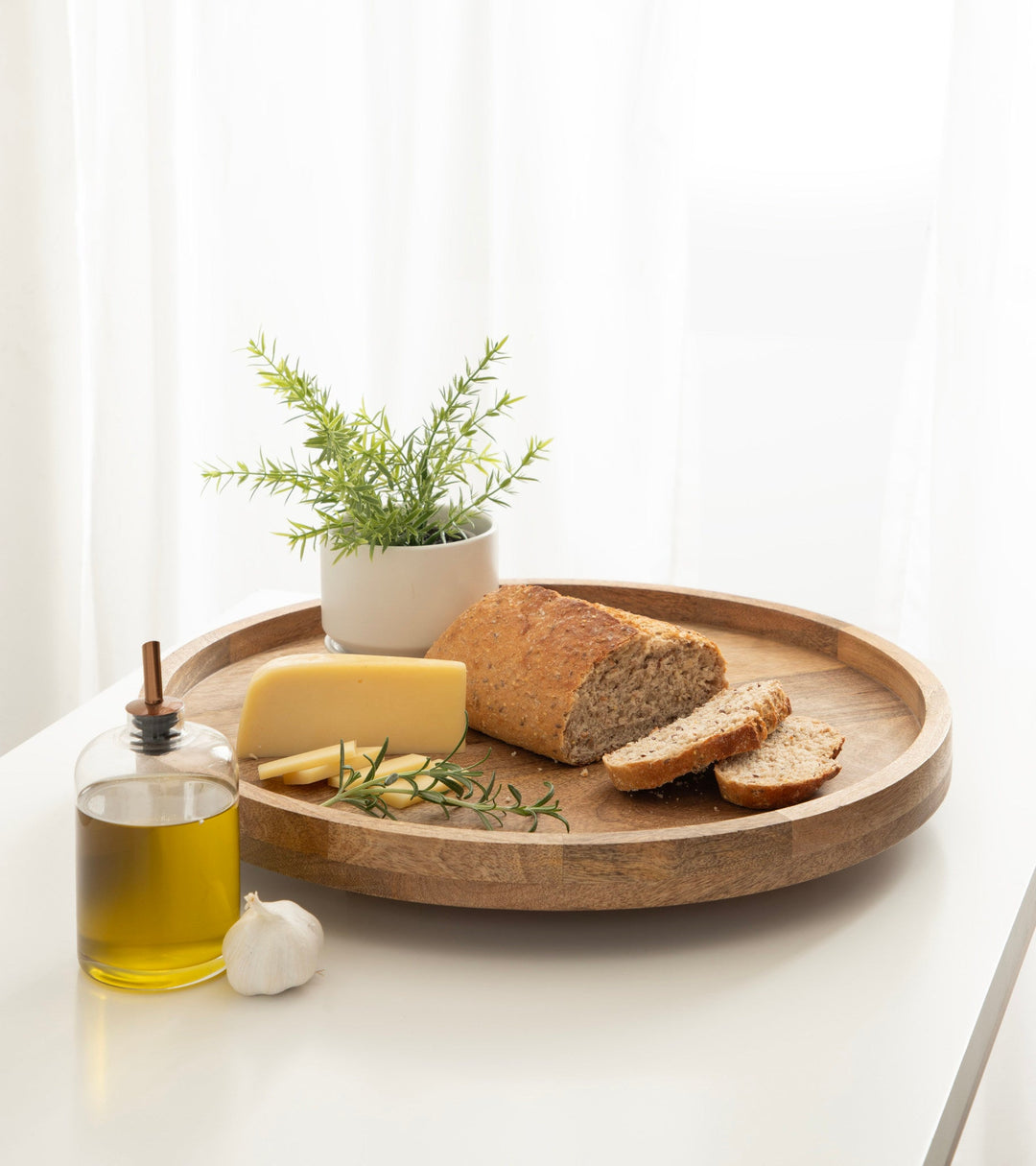 Halsey Round Lazy Susan Tray