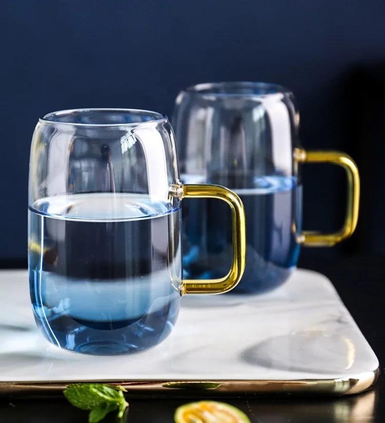 Blue Ombre Pitcher and Cups (Set of 5)