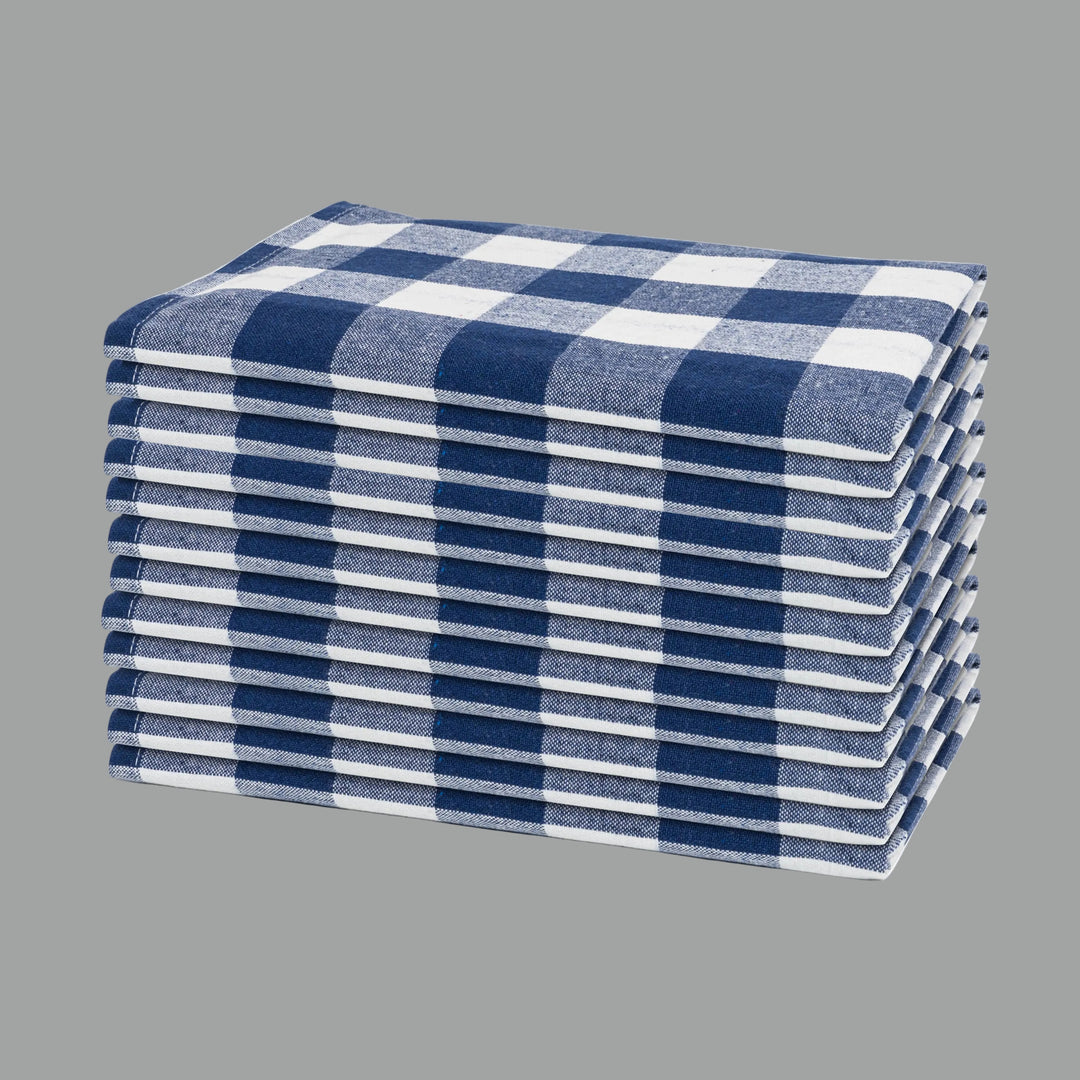 Plaid Dinner Napkins—100% Cotton (12 Pack)