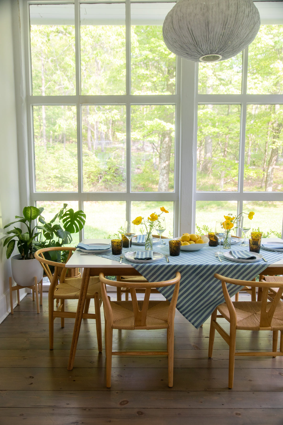 Striped Table Throw
