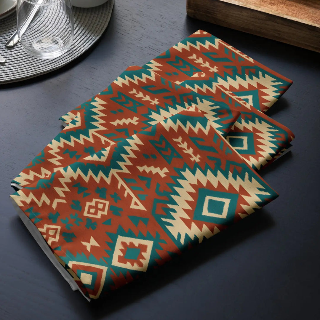 Eco Friently Bohemian Pattern Cotton Napkin (Set of 4)