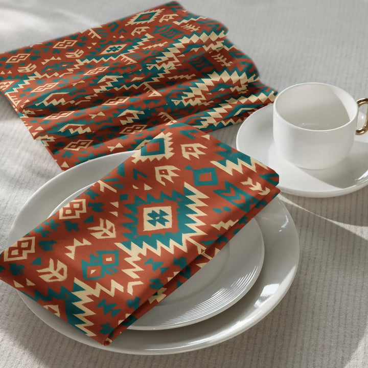 Eco Friently Bohemian Pattern Cotton Napkin (Set of 4)