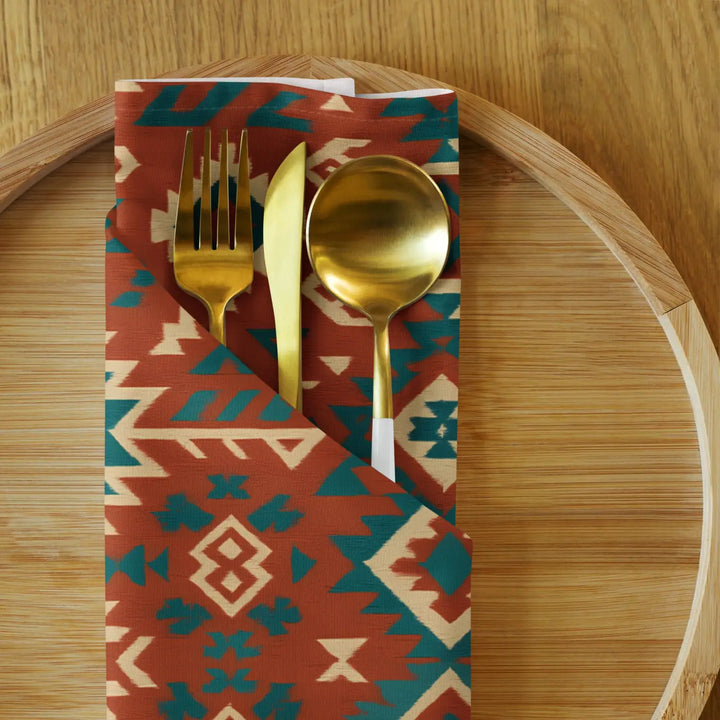 Eco Friently Bohemian Pattern Cotton Napkin (Set of 4)