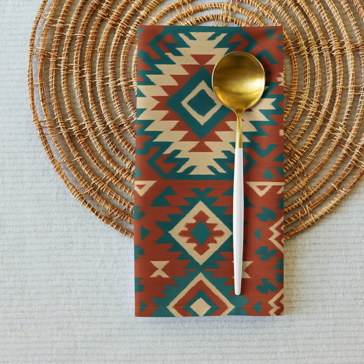 Eco Friently Bohemian Pattern Cotton Napkin (Set of 4)