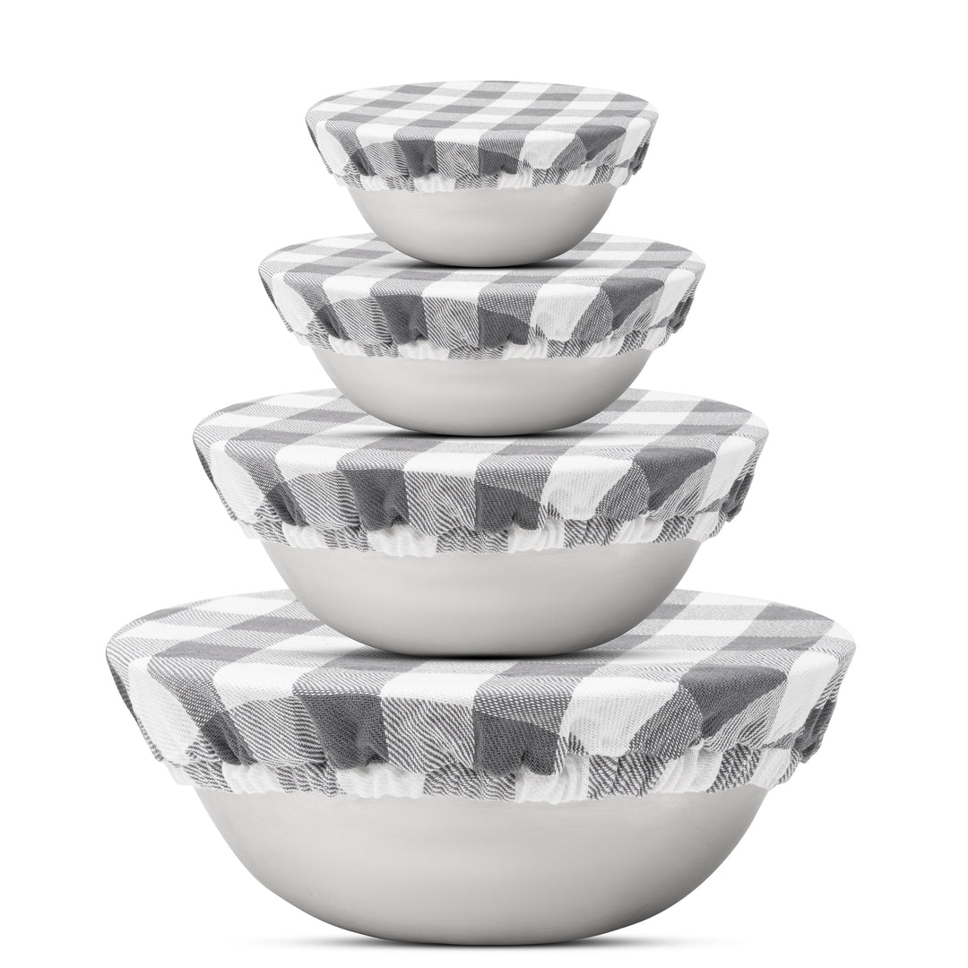 Reusable Organic Linen Bowl Covers (4-Pack)