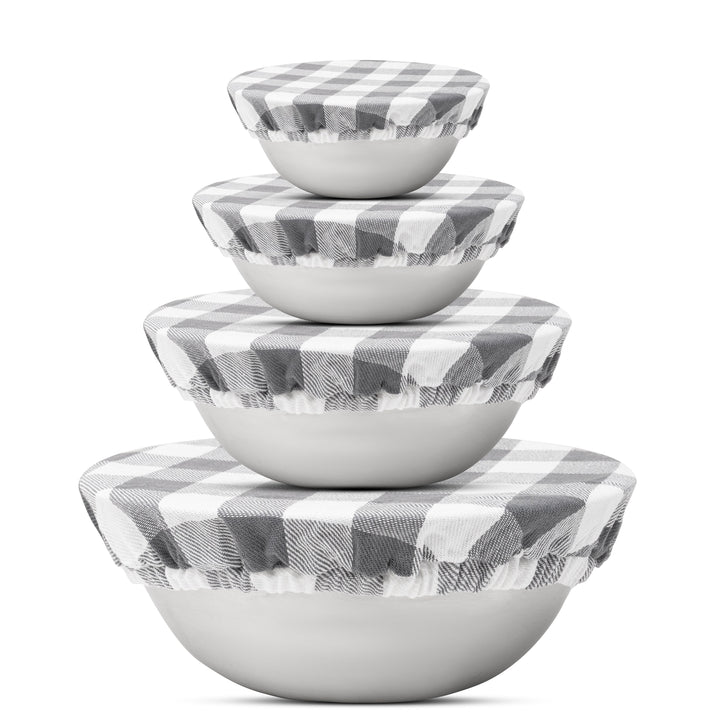 Reusable Organic Linen Bowl Covers (4-Pack)