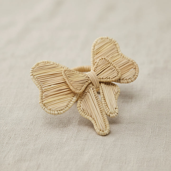 Bow Tie Handwoven Iraca Napkin Ring