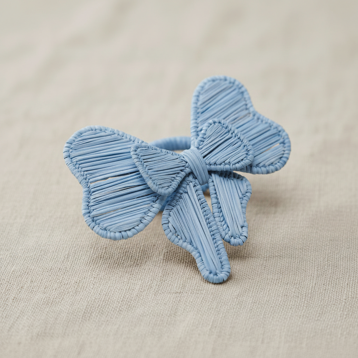 Bow Tie Handwoven Iraca Napkin Ring
