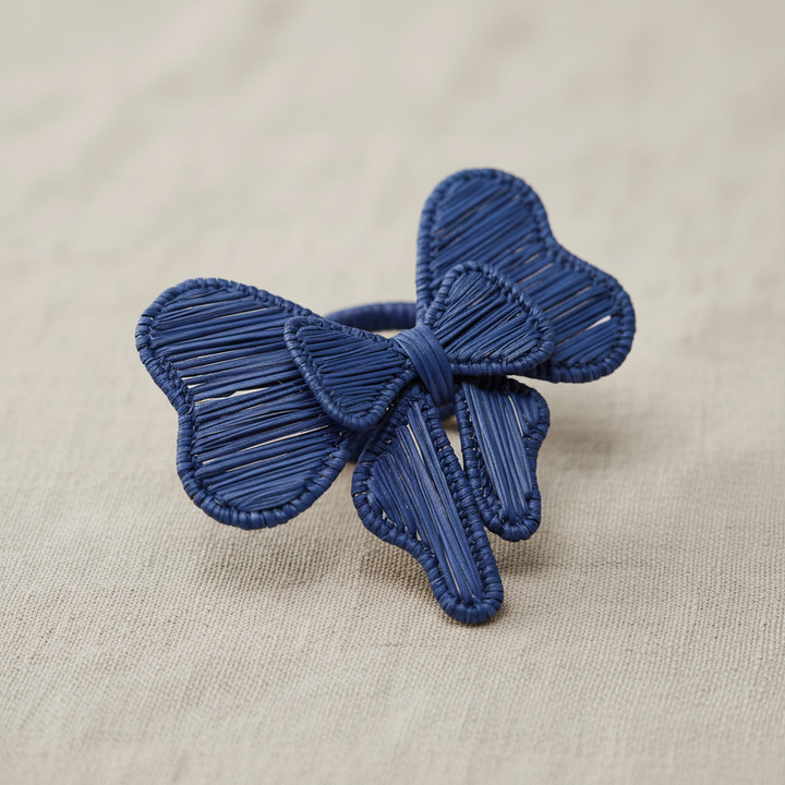 Bow Tie Handwoven Iraca Napkin Ring