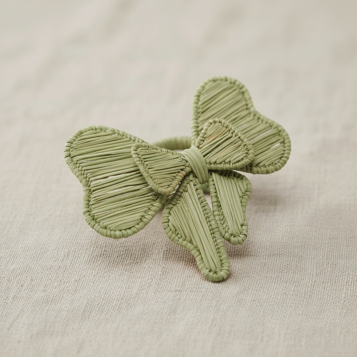 Bow Tie Handwoven Iraca Napkin Ring