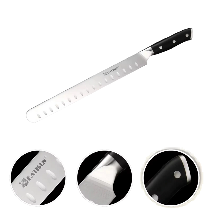 Carbon Steel 10 Inch Chef Knife for Meat and Ham