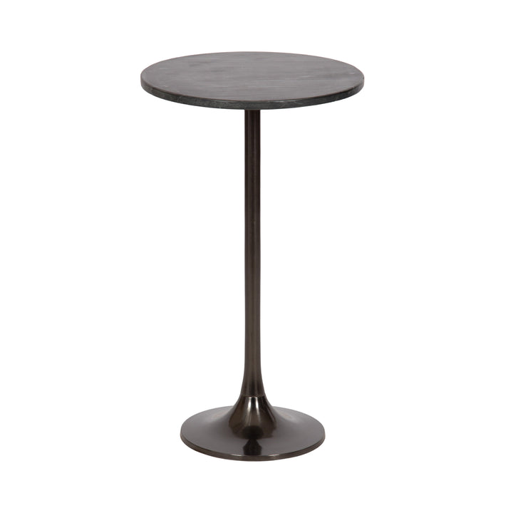 Baronet Round Marble and Metal Table