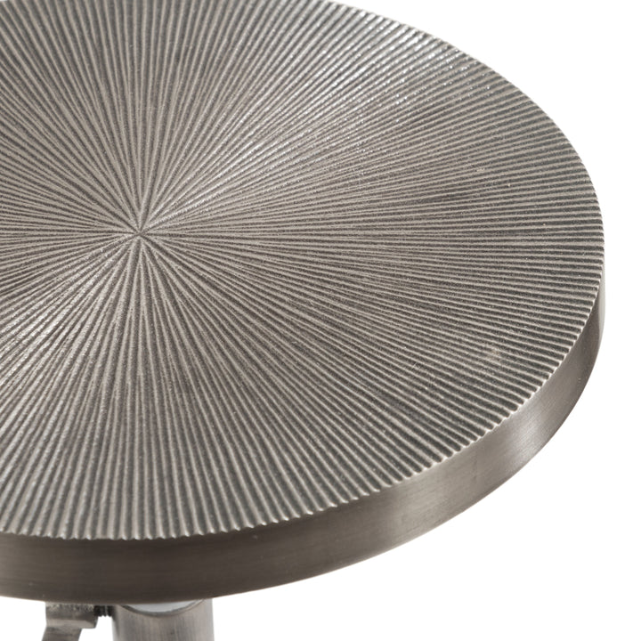 Engles Adjustable Embossed Metal Table and Plant Stand