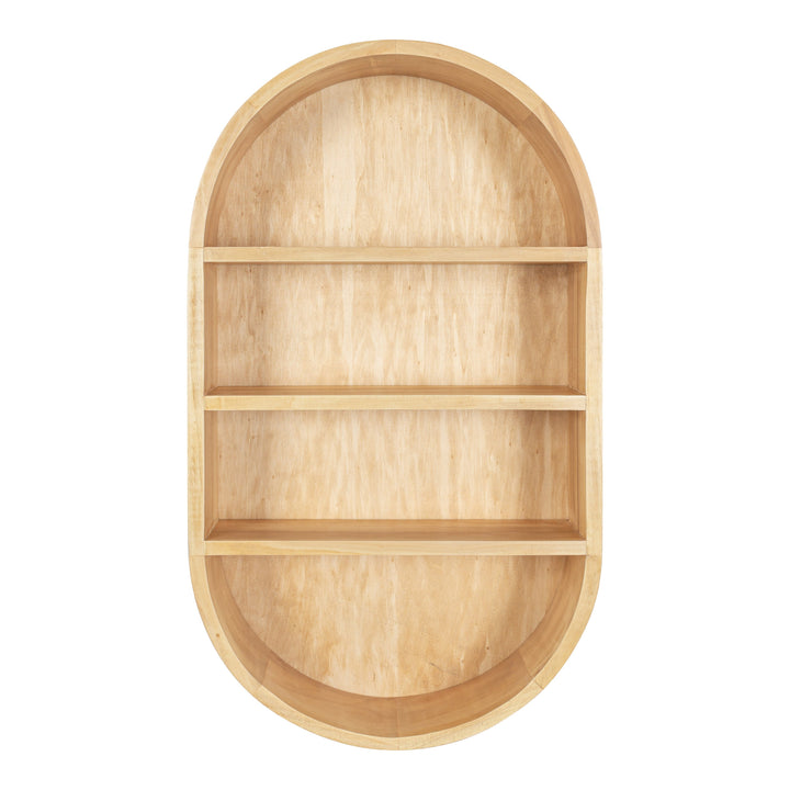 Hutton Wood Capsule Wall Shelf