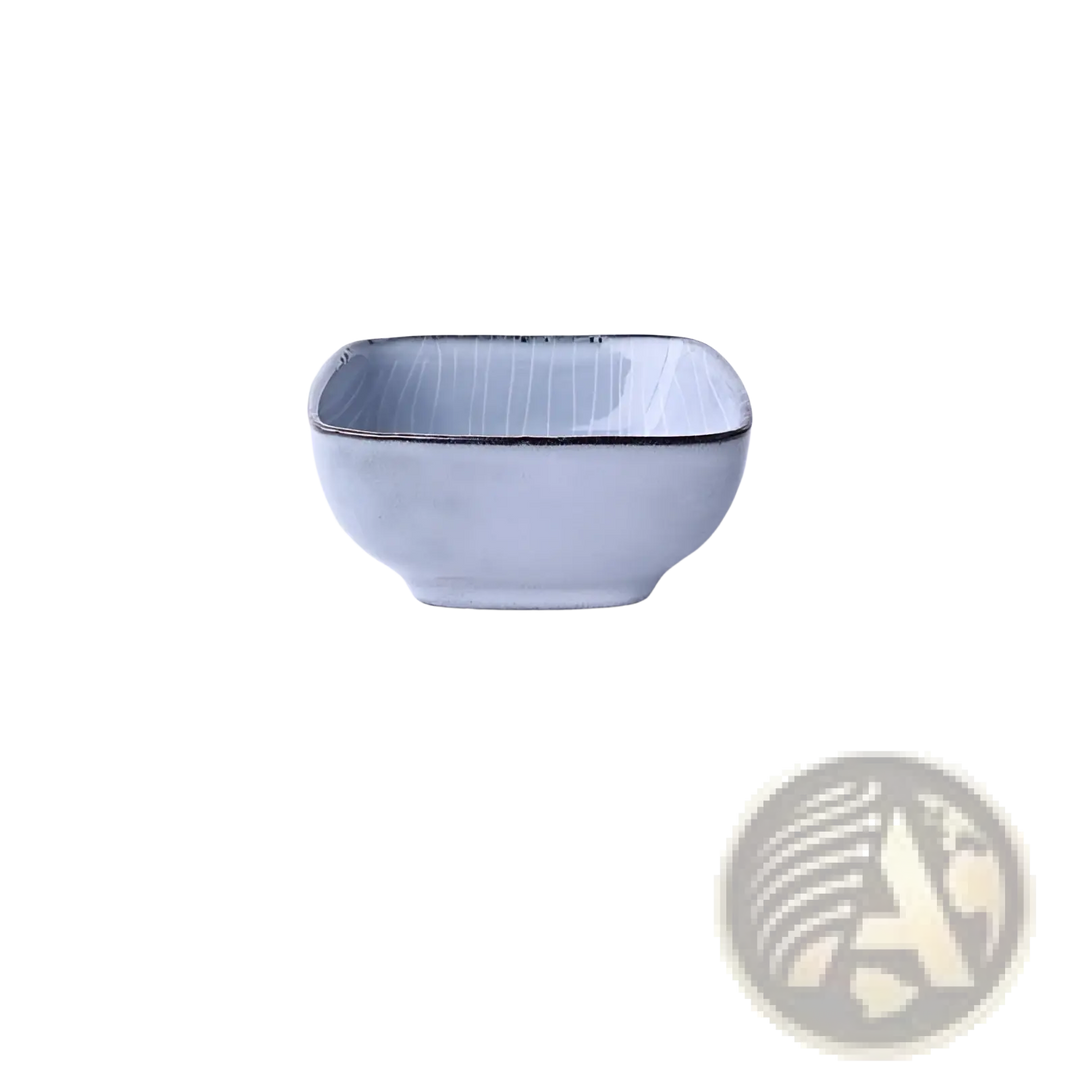 Ceramic Dinnerware Set Retro Ribbed Plates and Bowls
