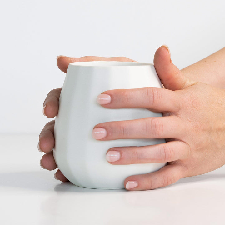 Ceramic Stemless Wine Cup  (Set of 2) — Drinkware, [material], Ember Collective