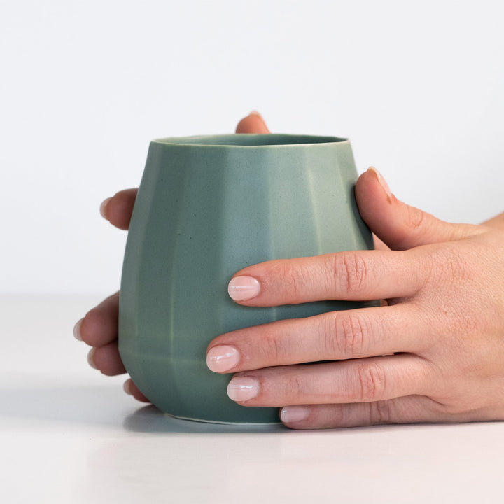 Ceramic Stemless Wine Cup  (Set of 2)
