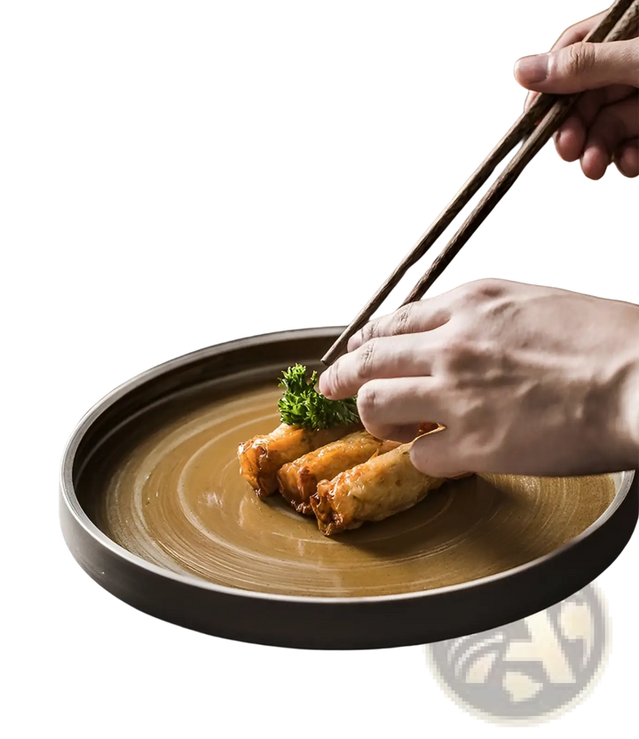 Ceramic Tableware Set Retro Japanese Dinnerware