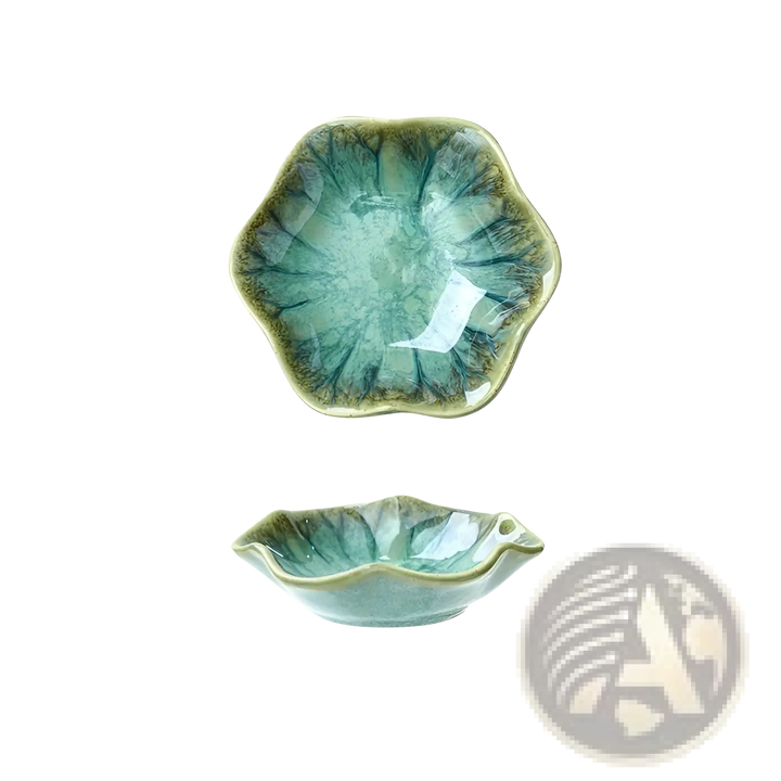 Ceramic Tableware Set Scalloped Fambe Diamond Dishes