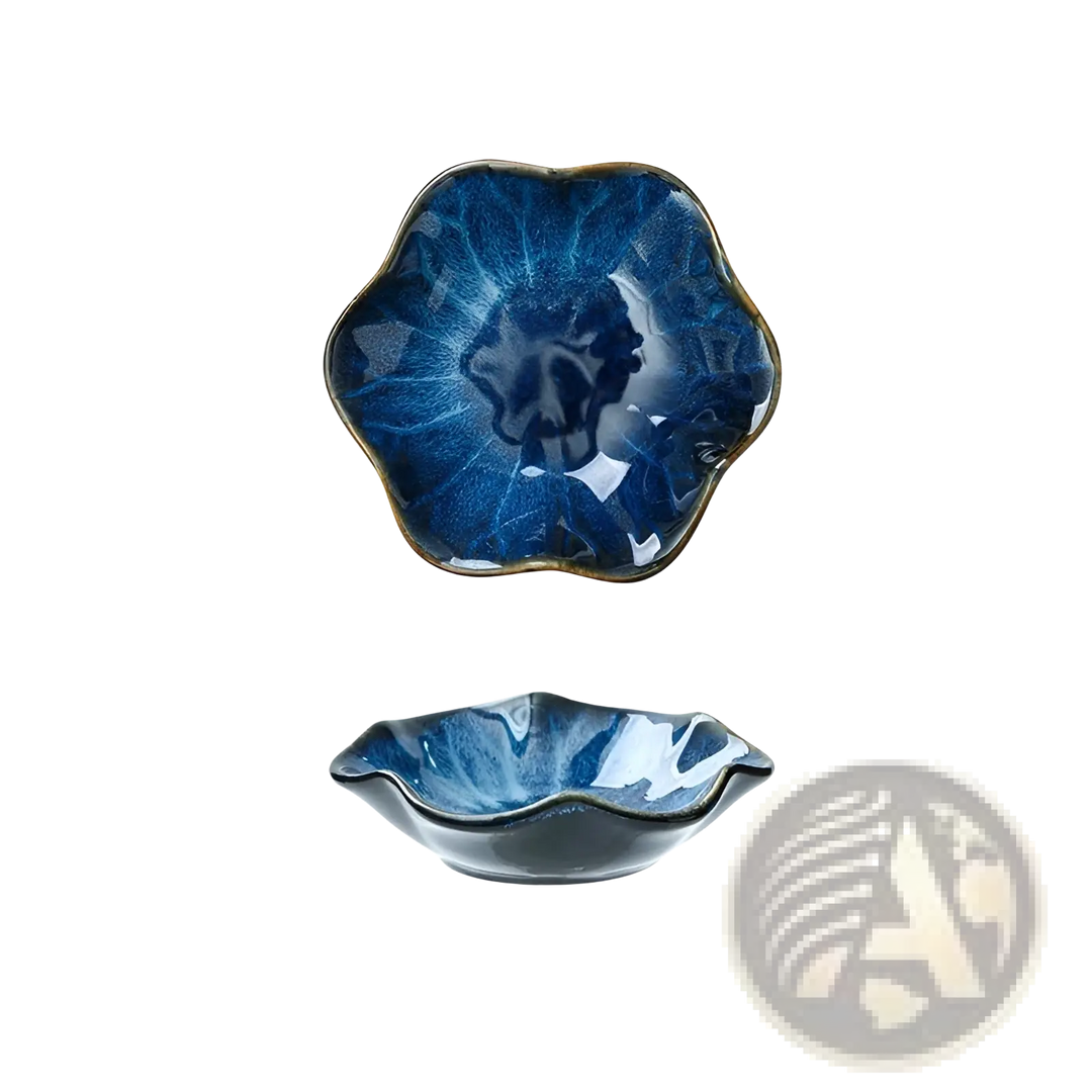 Ceramic Tableware Set Scalloped Fambe Diamond Dishes
