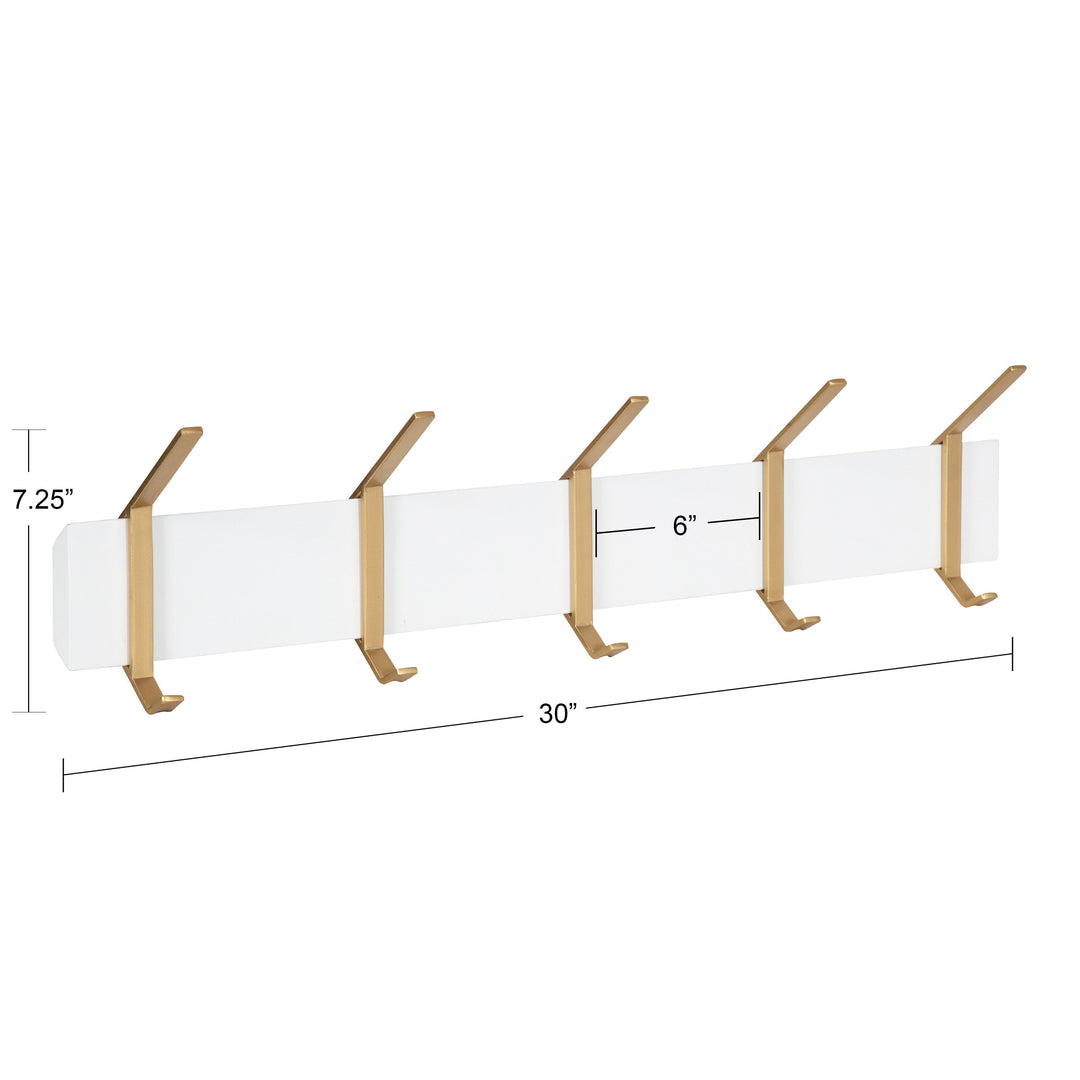 Rossmore Wood and Metal Hooks