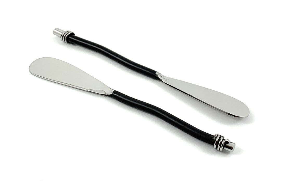Vibhsa Black Silverware Butter Spreaders Set of 6