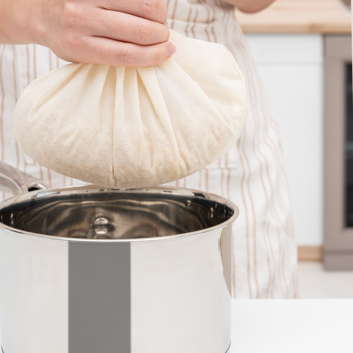 Organic Cotton Nut Milk & Straining Bags (Set of 4 Sizes0