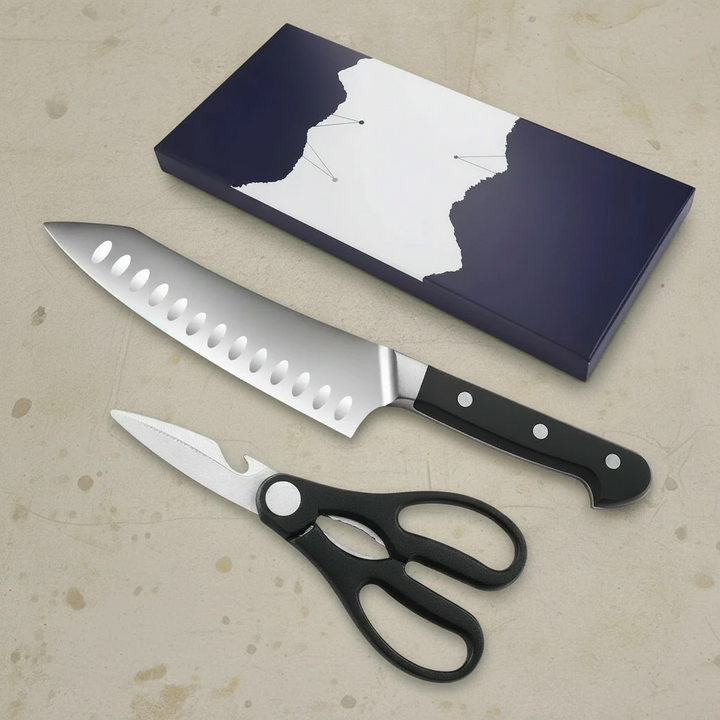 Chef Knife Set with Stainless Steel Kitchen Shears