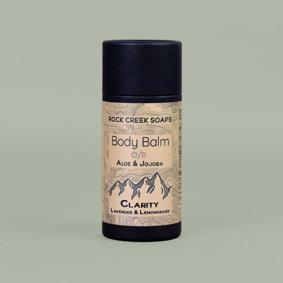 CLARITY BODY BALM |  Solid Lotion Bar - Lemongrass & Lavender