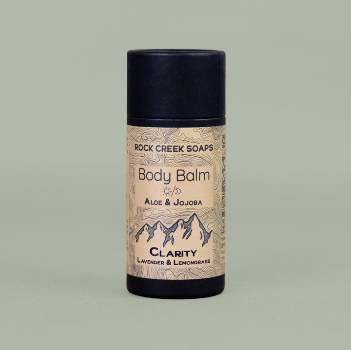 CLARITY BODY BALM |  Solid Lotion Bar - Lemongrass & Lavender