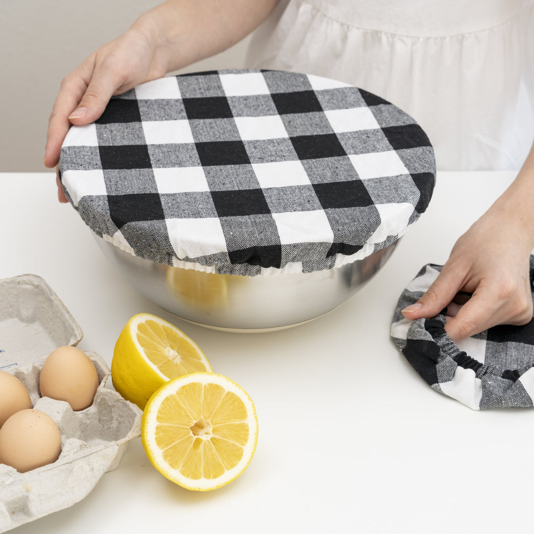 Reusable Organic Linen Bowl Covers (4-Pack)