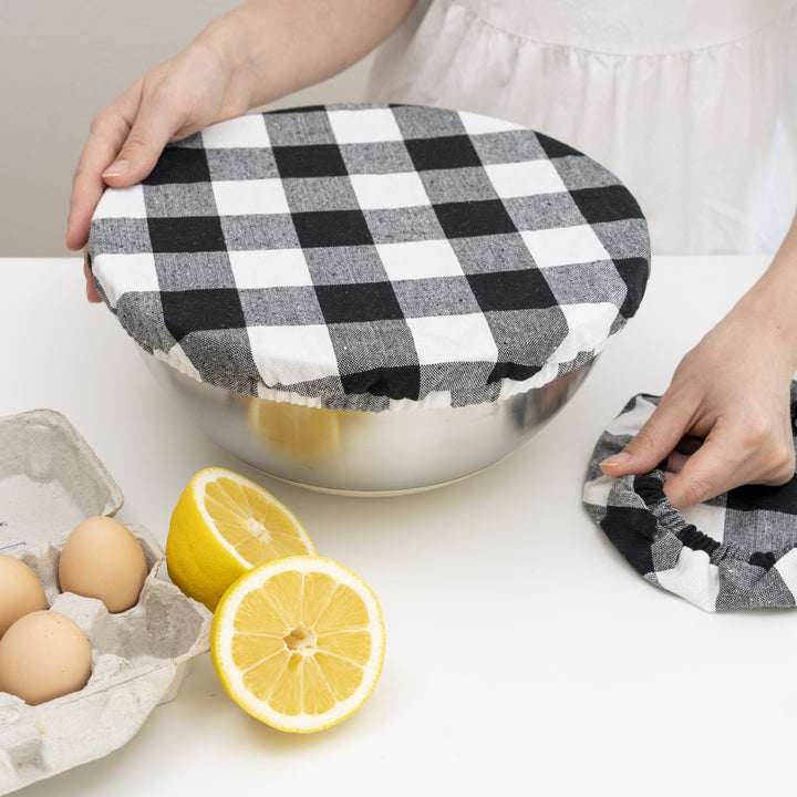Reusable Organic Linen Bowl Covers (4-Pack)