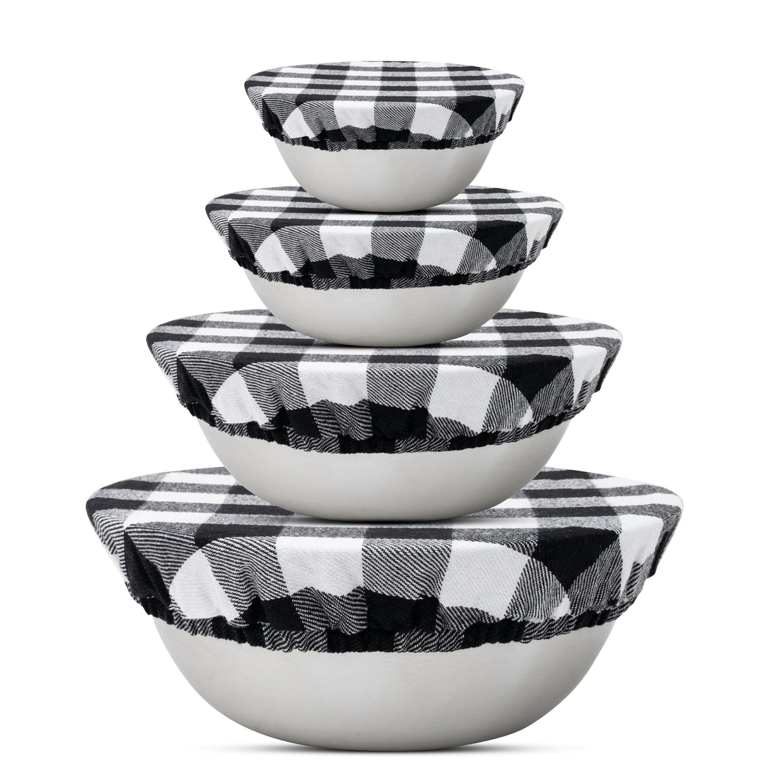 Reusable Organic Linen Bowl Covers (4-Pack)
