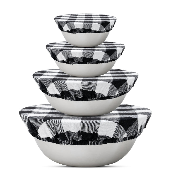 Reusable Organic Linen Bowl Covers (4-Pack)