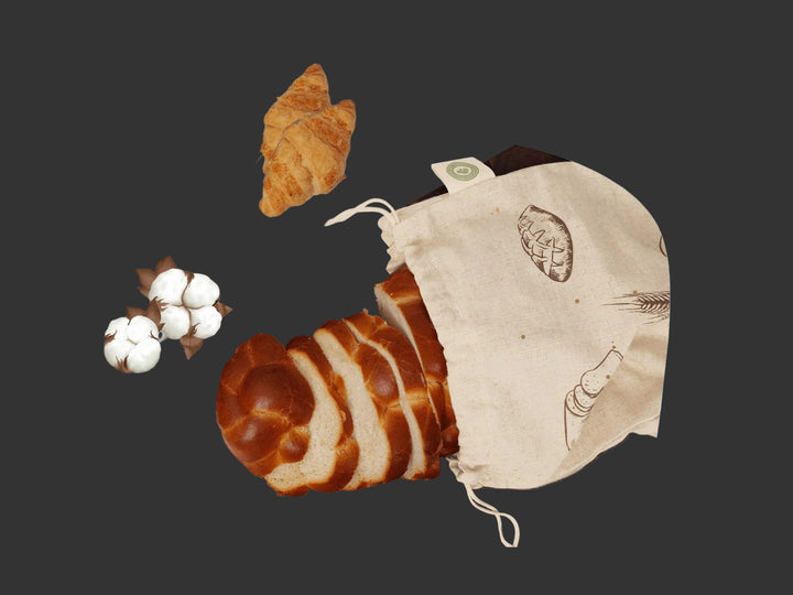 Reusable Organic Linen Bread Bags (Set of 4)