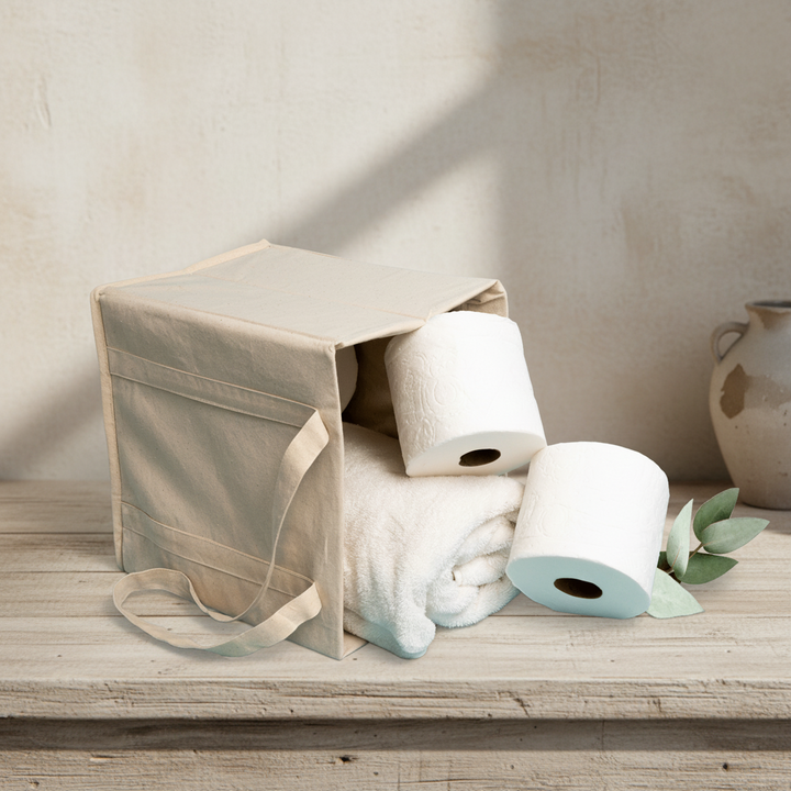 Reusable Organic Cotton Canvas Bins (Set of 2)