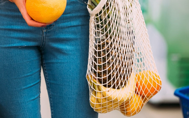 Reusable Organic Cotton Mesh Tote Bags (Sets of 1, 2 or 3)