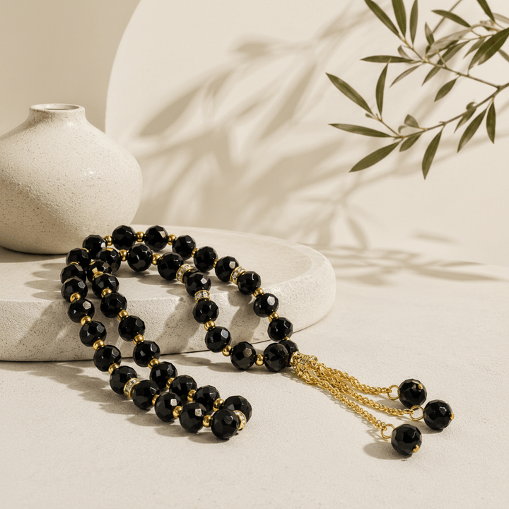 Crystal Glass Muslim Prayer Tasbeeh, 33pcs beads (MR039)