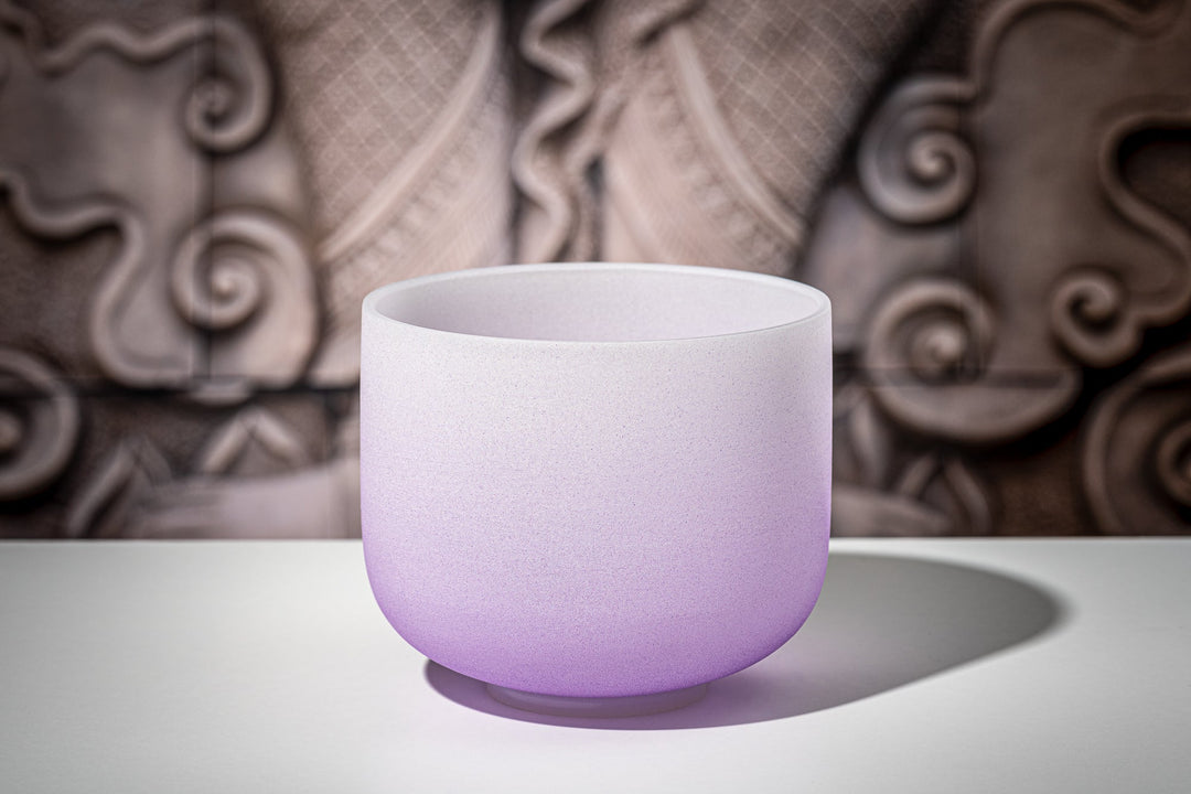 7 Chakra Color Quartz Crystal Singing Bowl Set (8"-14")
