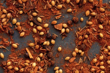 Pakistani curry spice blend with seeds and dried herbs, loose