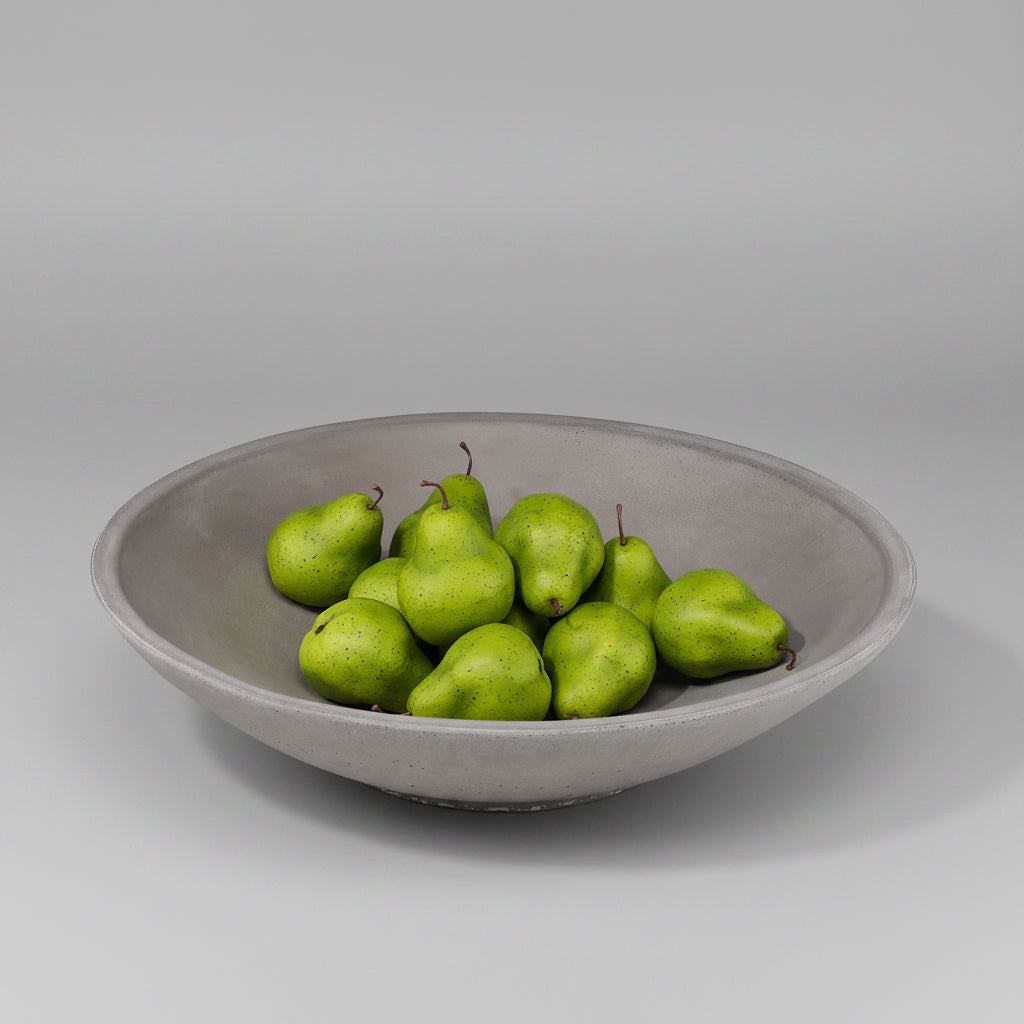 Concrete Infinity Bowl with Birch Presentation Crate: Gray — , [material], Port Living Co.