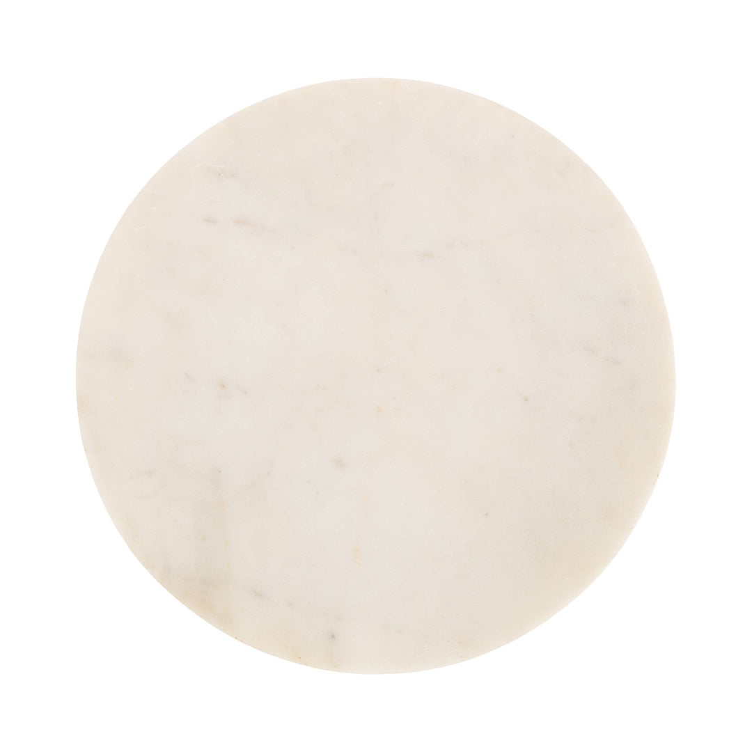 Baronet Round Marble and Metal Table