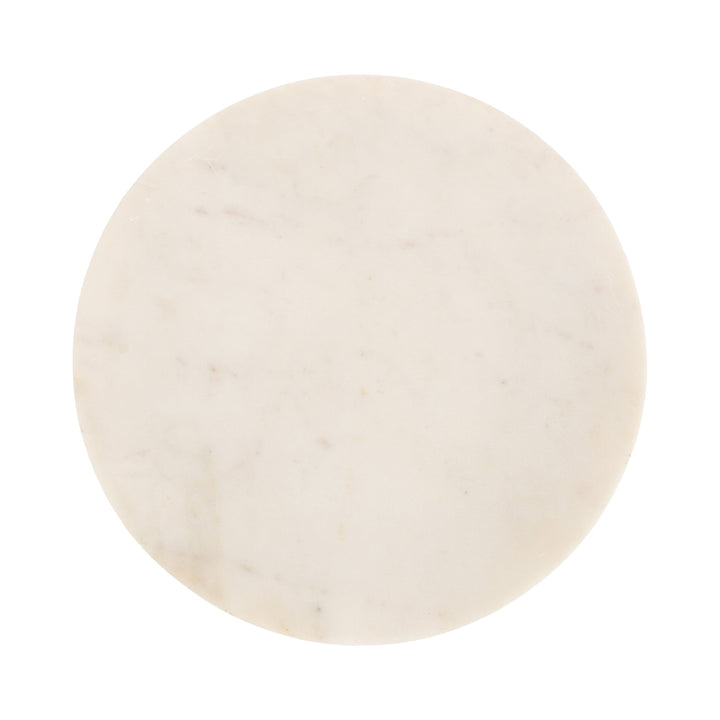 Baronet Round Marble and Metal Table
