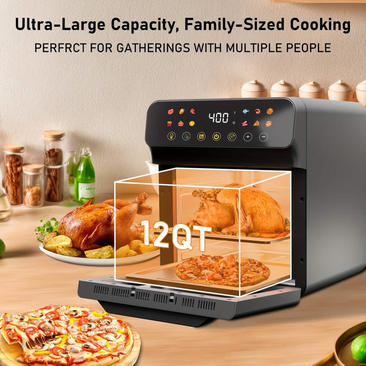 Smart Air Fryer Oven, 12QT 12-in-1