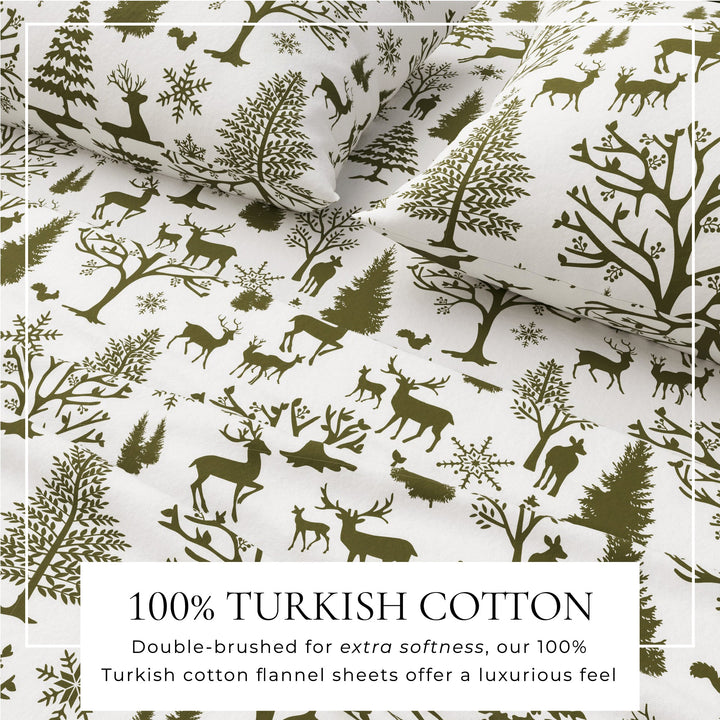 Turkish Cotton Flannel Sheet - Lakeview Collection