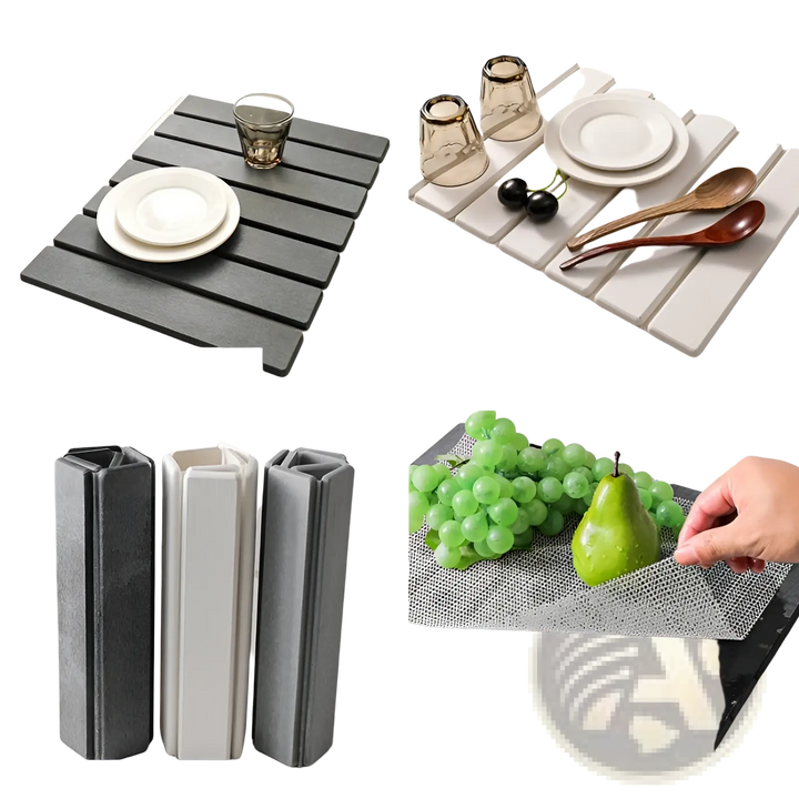 Diatomaceous Earth Foldable Stone Dish Drying Mat