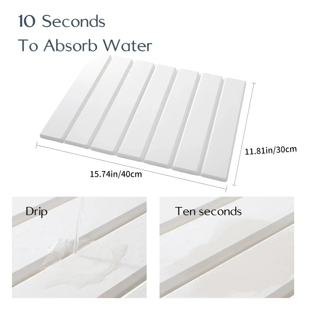 Diatomaceous Earth Foldable Stone Dish Drying Mat