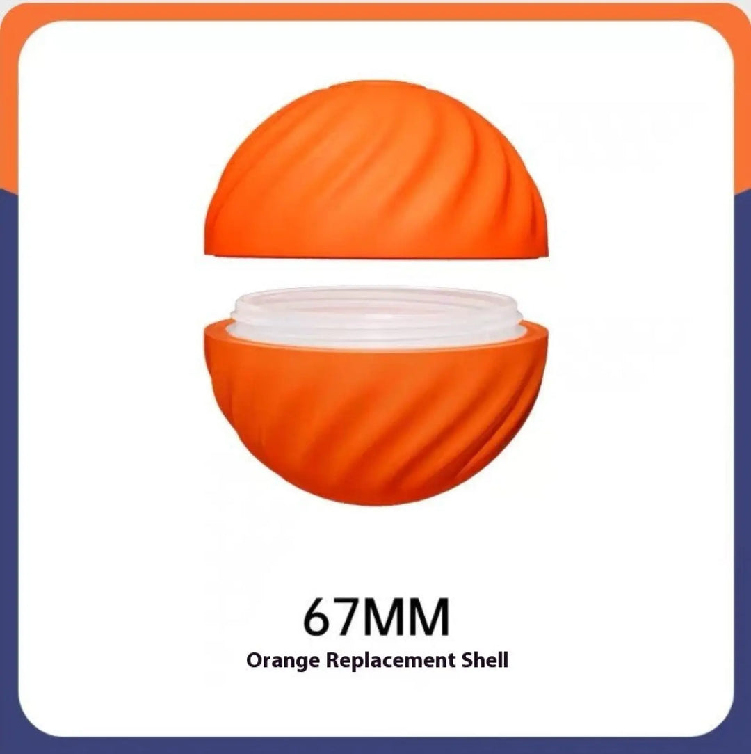 Orange 67mm replacement shell for rubber jumping ball